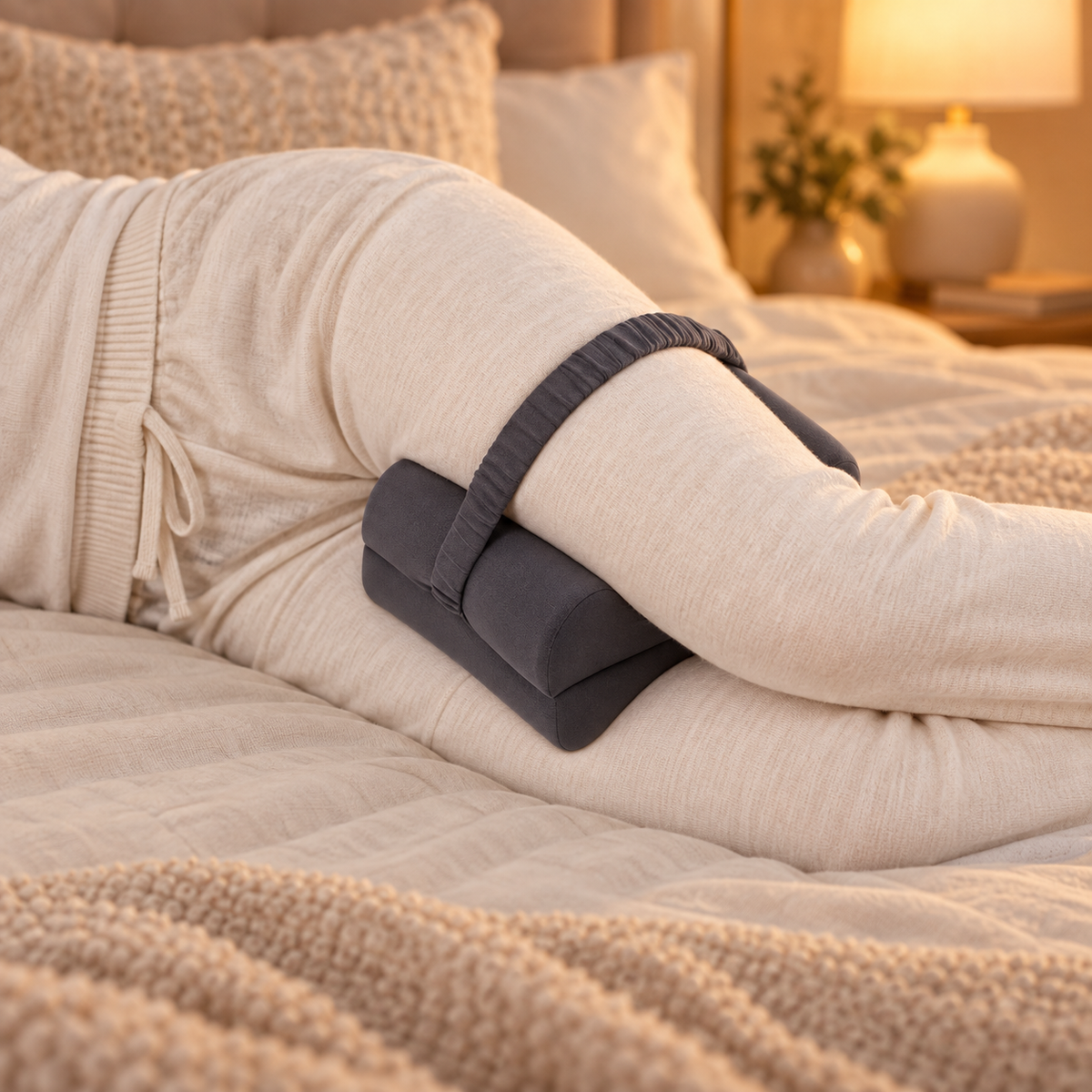 Side-Sleeper Memory Foam Leg Pillow lifestyle mockup