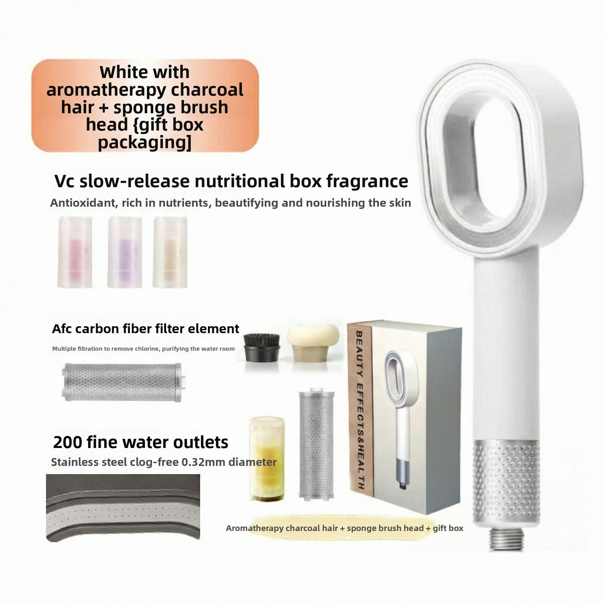 Aroma Carbon Filter Shower Head