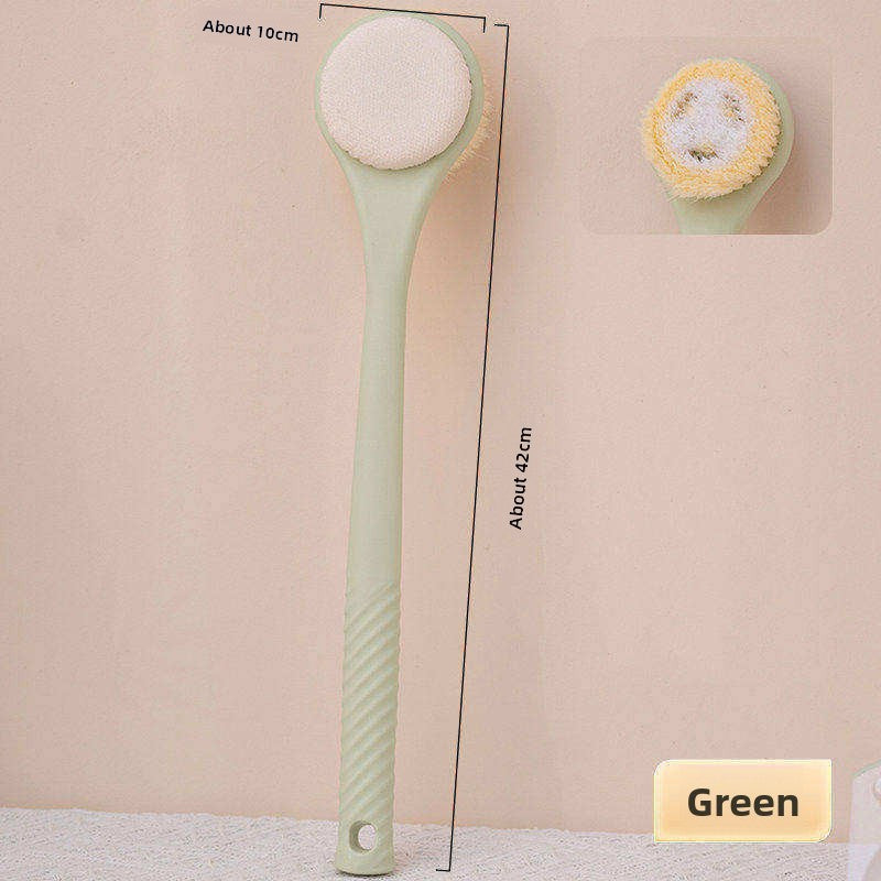 Dual-Texture Long-Handle Bath Brush