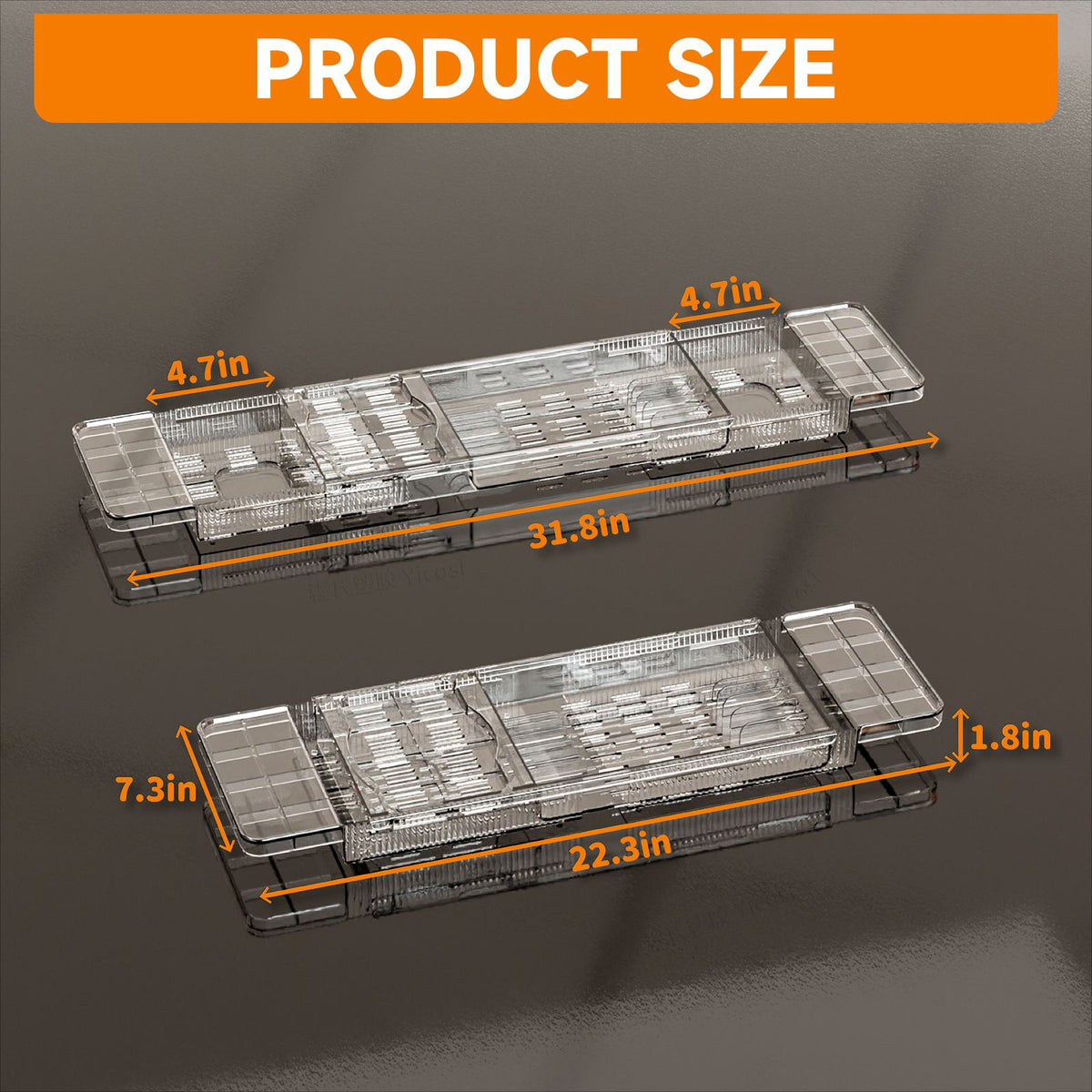 Retractable Bath Tray