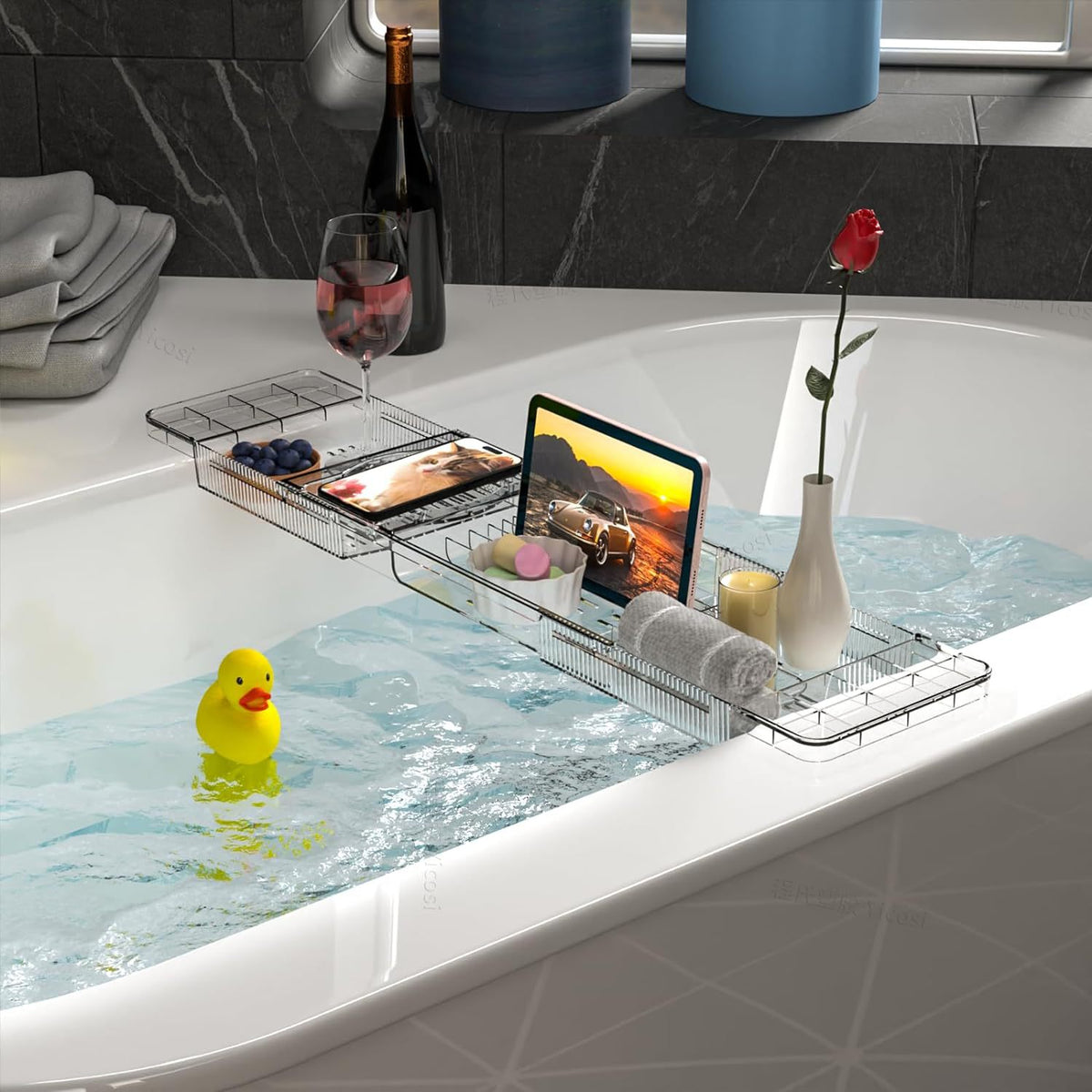 Retractable Bath Tray