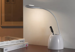 Multi-Functional Charging Desk Lamp with Holder and Mirror
