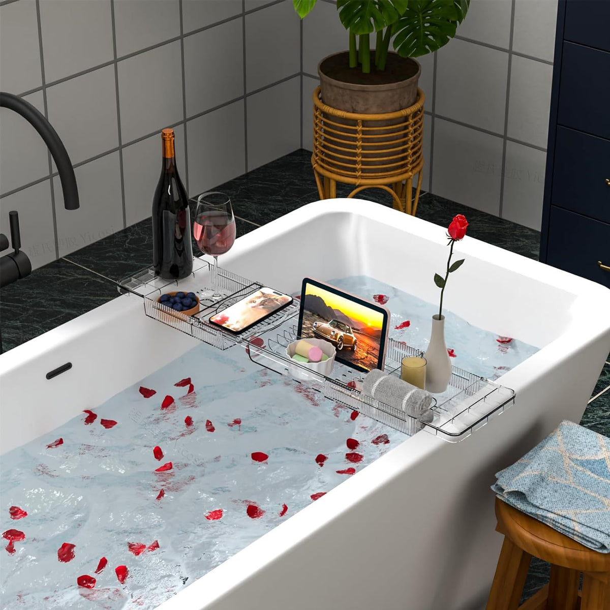 Retractable Bath Tray