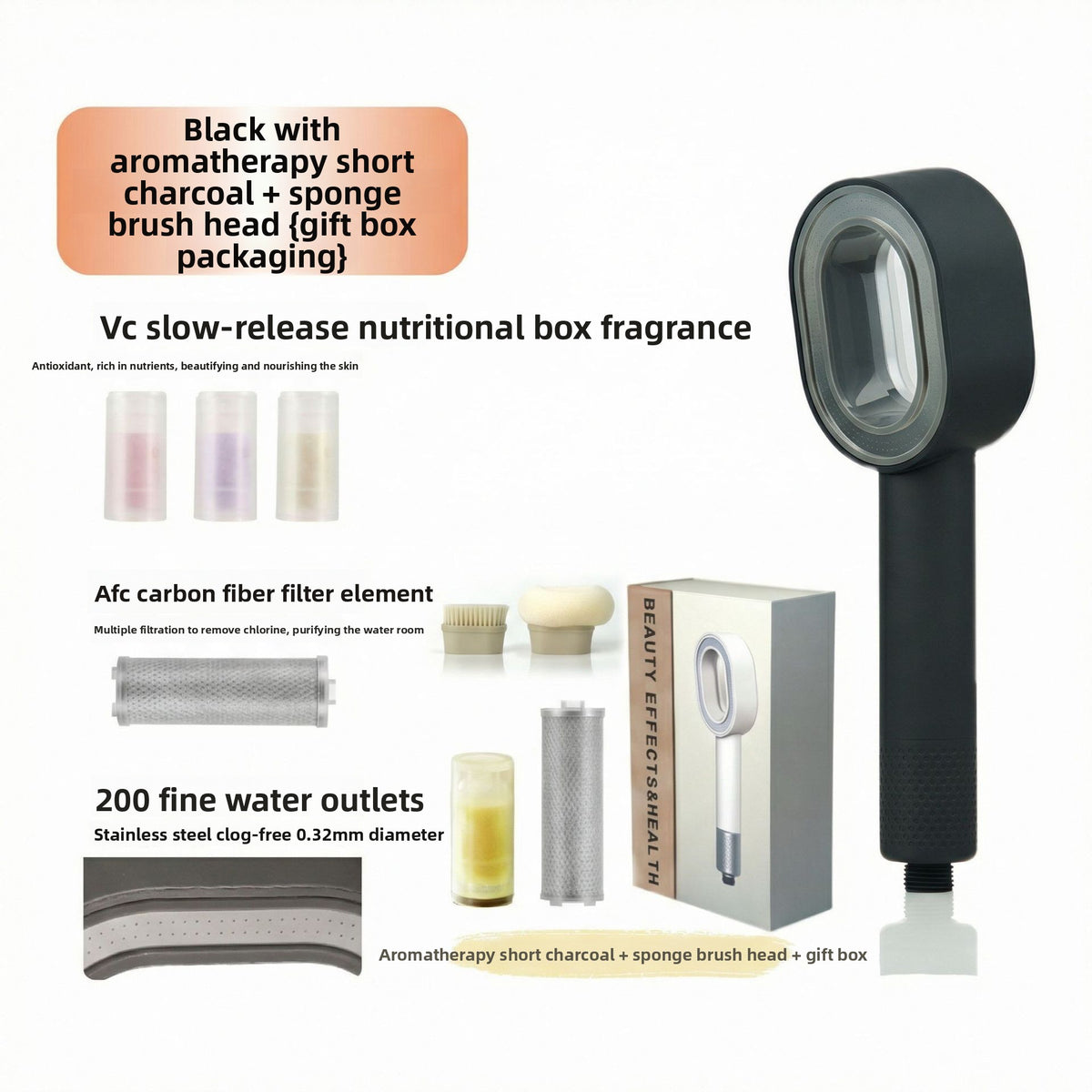 Aroma Carbon Filter Shower Head