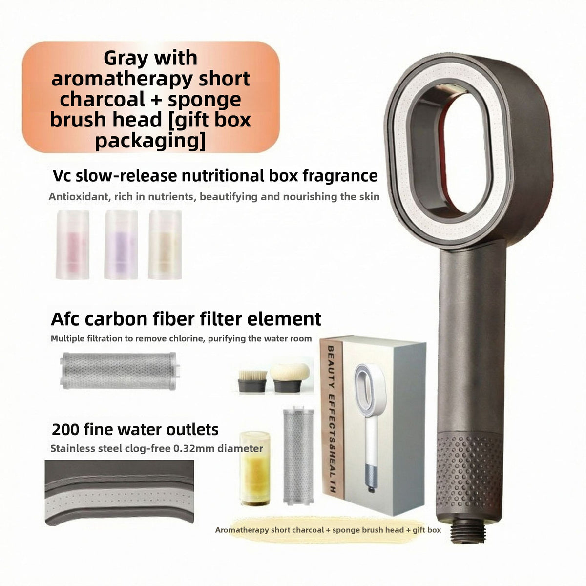 Aroma Carbon Filter Shower Head