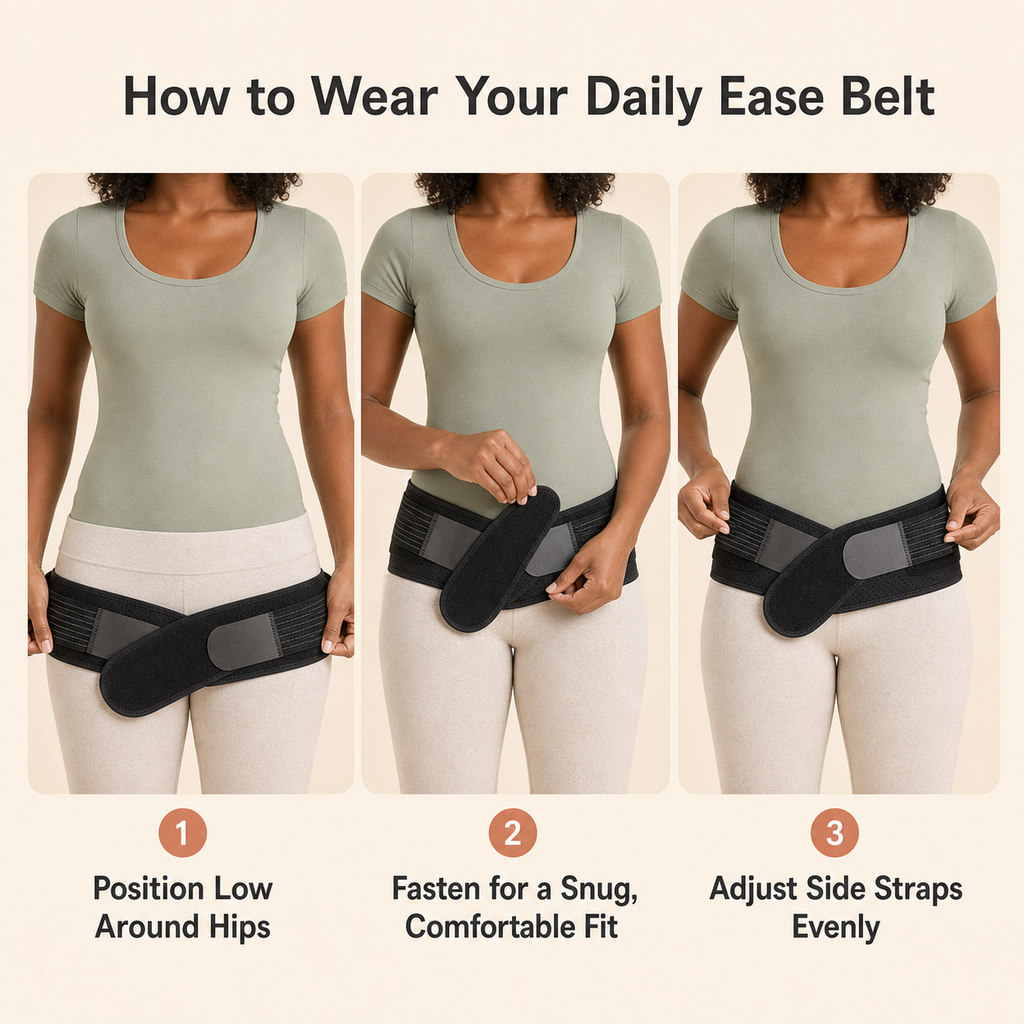 How to wear the Daily Ease SI Support Belt