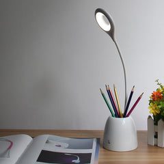Multi-Functional Charging Desk Lamp with Holder and Mirror