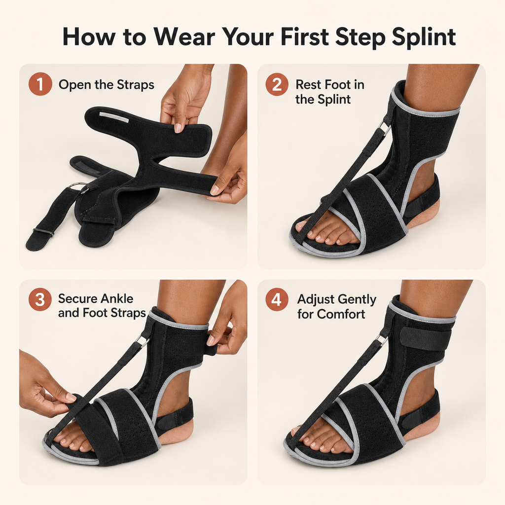 How to wear the First Step Soft Night Splint
