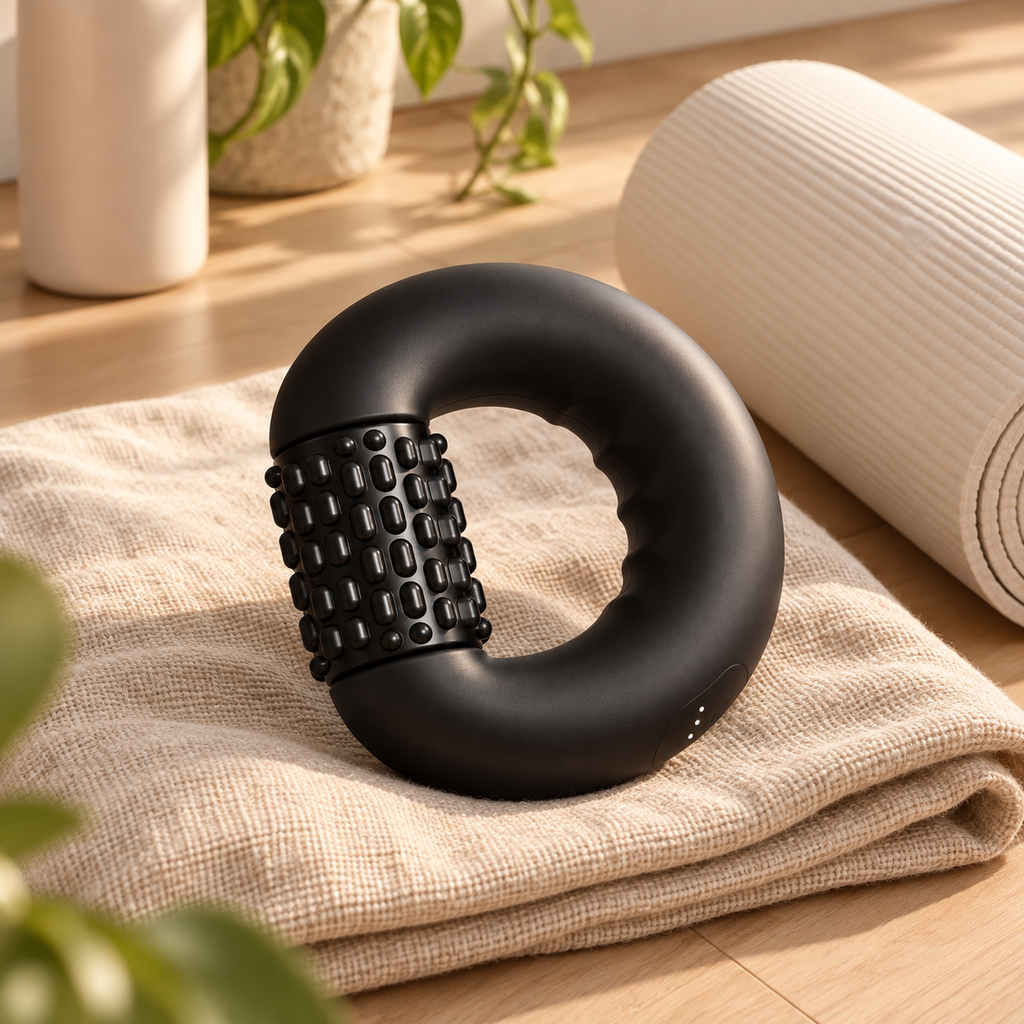Adjustable Percussion Body Roller in a warm neutral setting