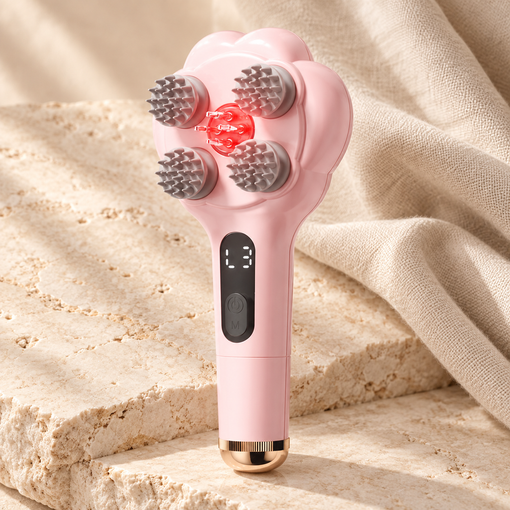 Air-Cushion Scalp Massage Comb in Pink