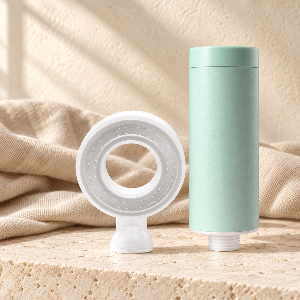 Aroma Shower Filter, Citrus Longjing Showerhead + Filter
