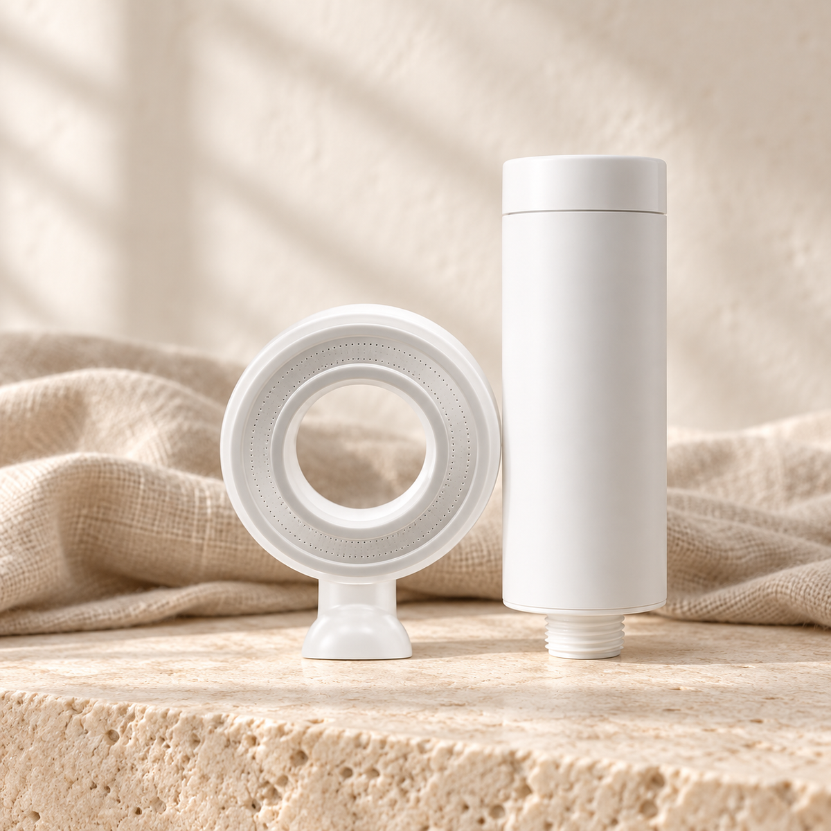 Aroma Shower Filter, Natural Unscented Showerhead + Filter