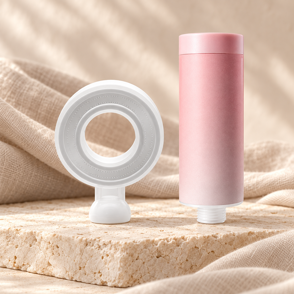 Aroma Shower Filter, Rose Dew Showerhead + Filter