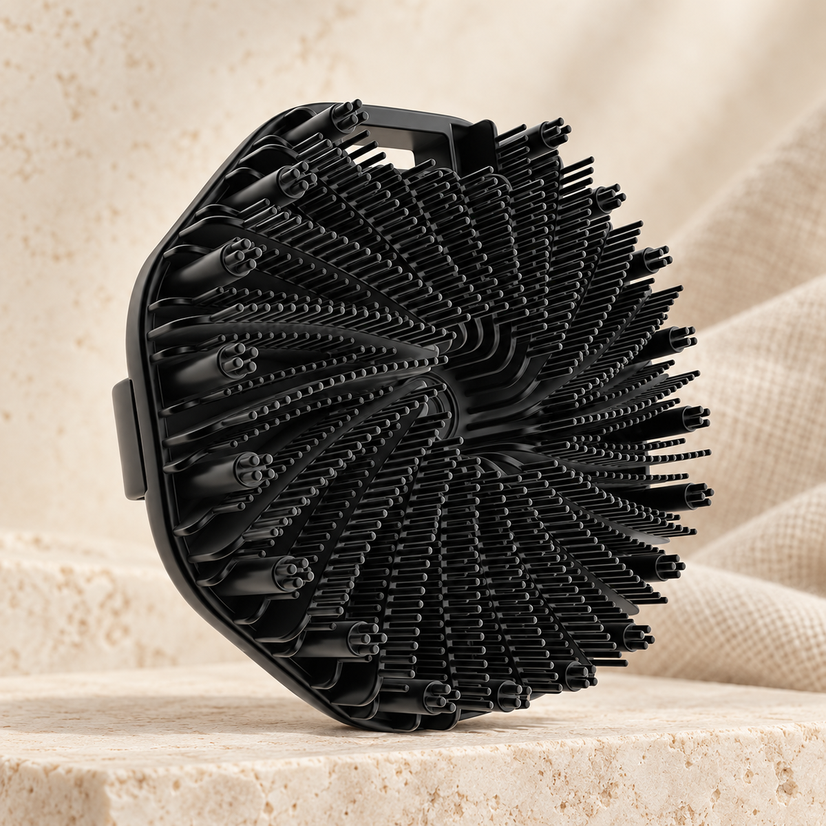 Silicone Exfoliating Bath Brush, Black