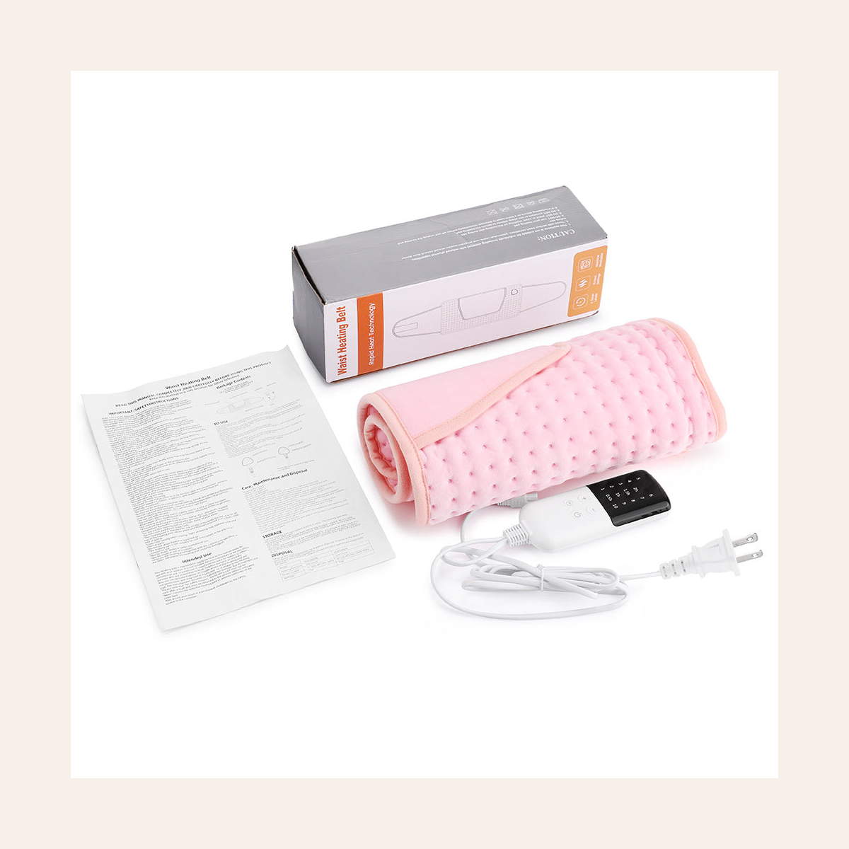 Cozy Wrap Heating Pad with Hand Pocket, Pink with Pocket