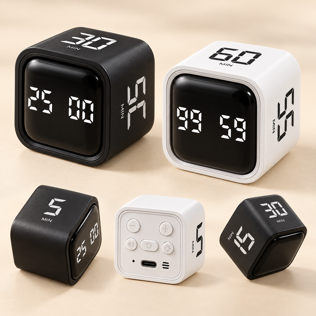 Close-up details of Flip-to-Focus Digital Timer