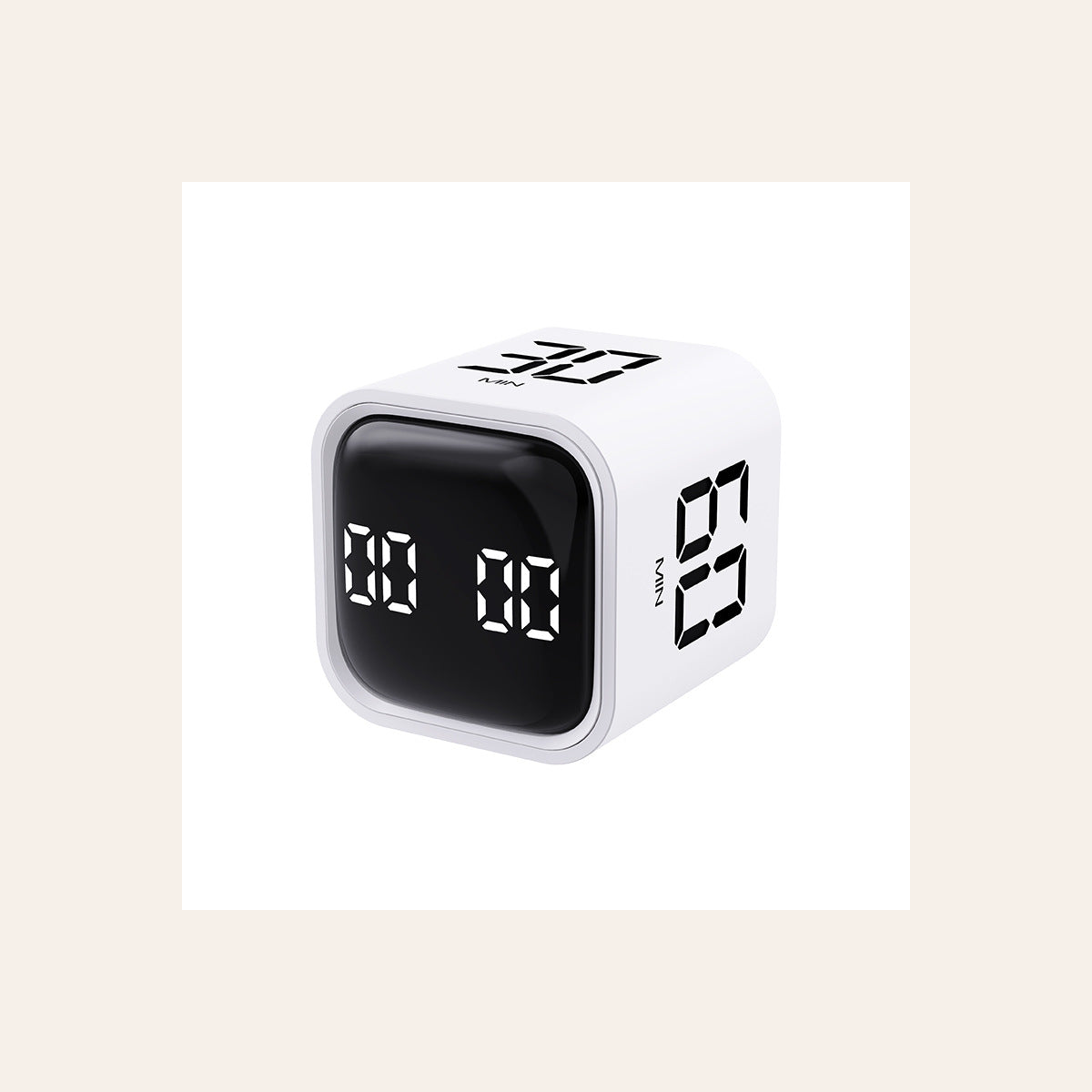 Flip-to-Focus Digital Timer, White