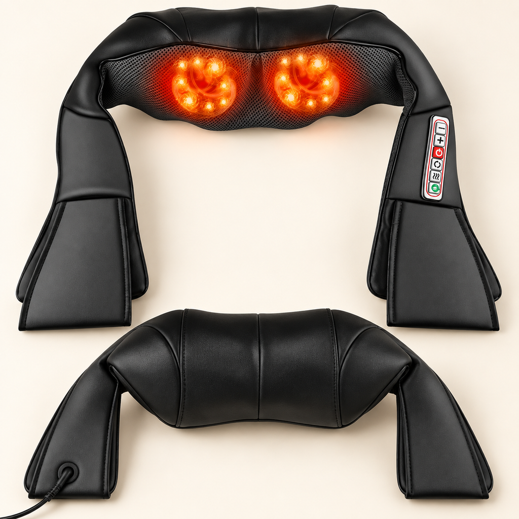 Close-up details of Heated Shiatsu Massage Pillow
