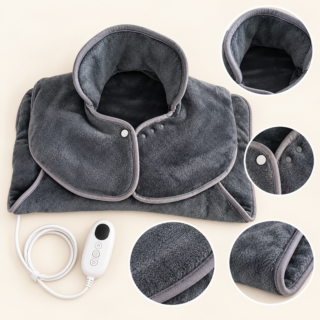 Close-up details of Oversized Back & Shoulder Heating Pad