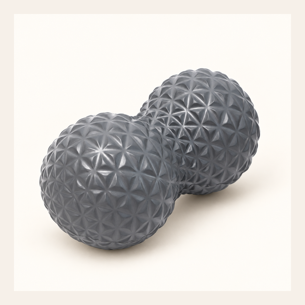 Peanut-Shaped Massage Ball, Gray