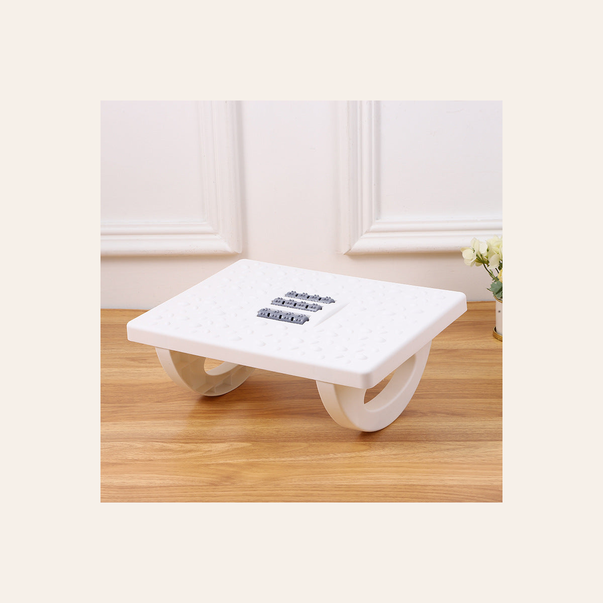 Rocking Ergonomic Footrest, White
