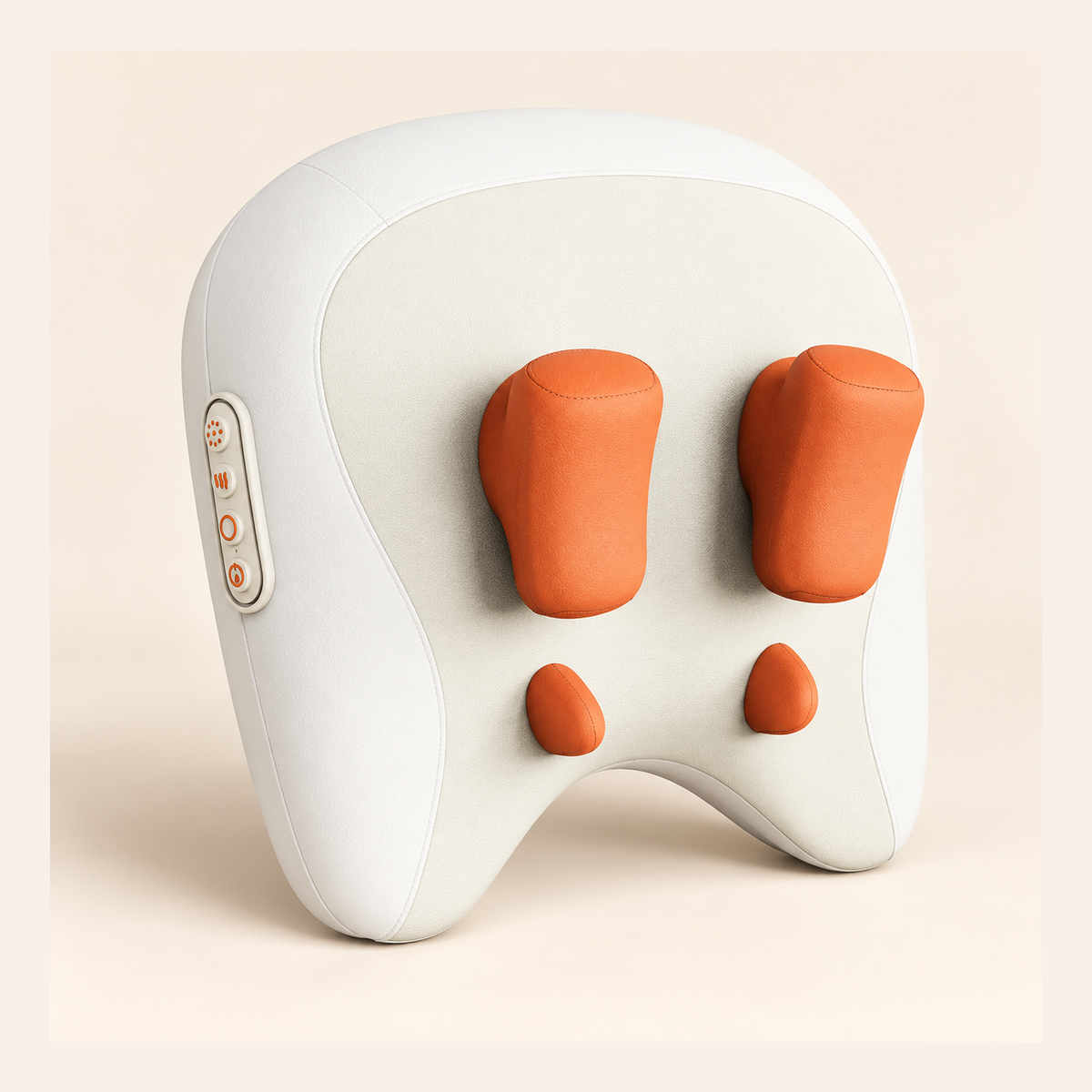 Rechargeable warming neck and back massager in Orange