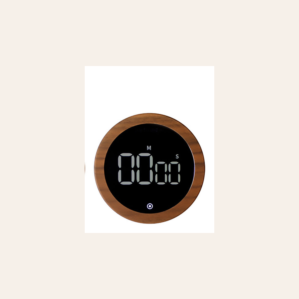 Wood-Look Focus Timer, Dark Wood Grain