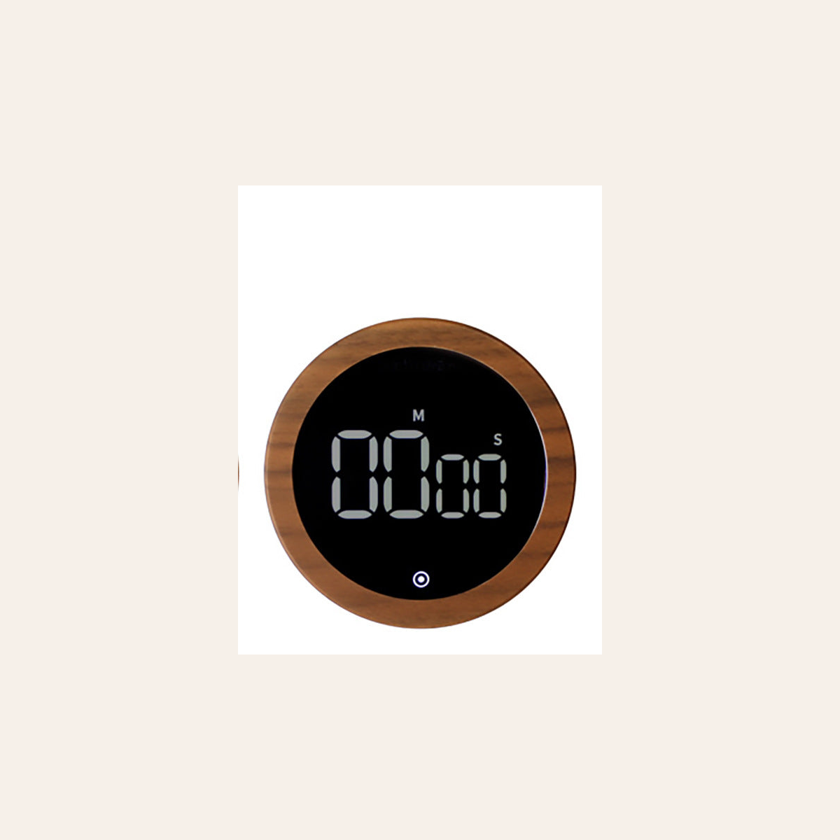 Wood-Look Focus Timer, Dark Wood Grain