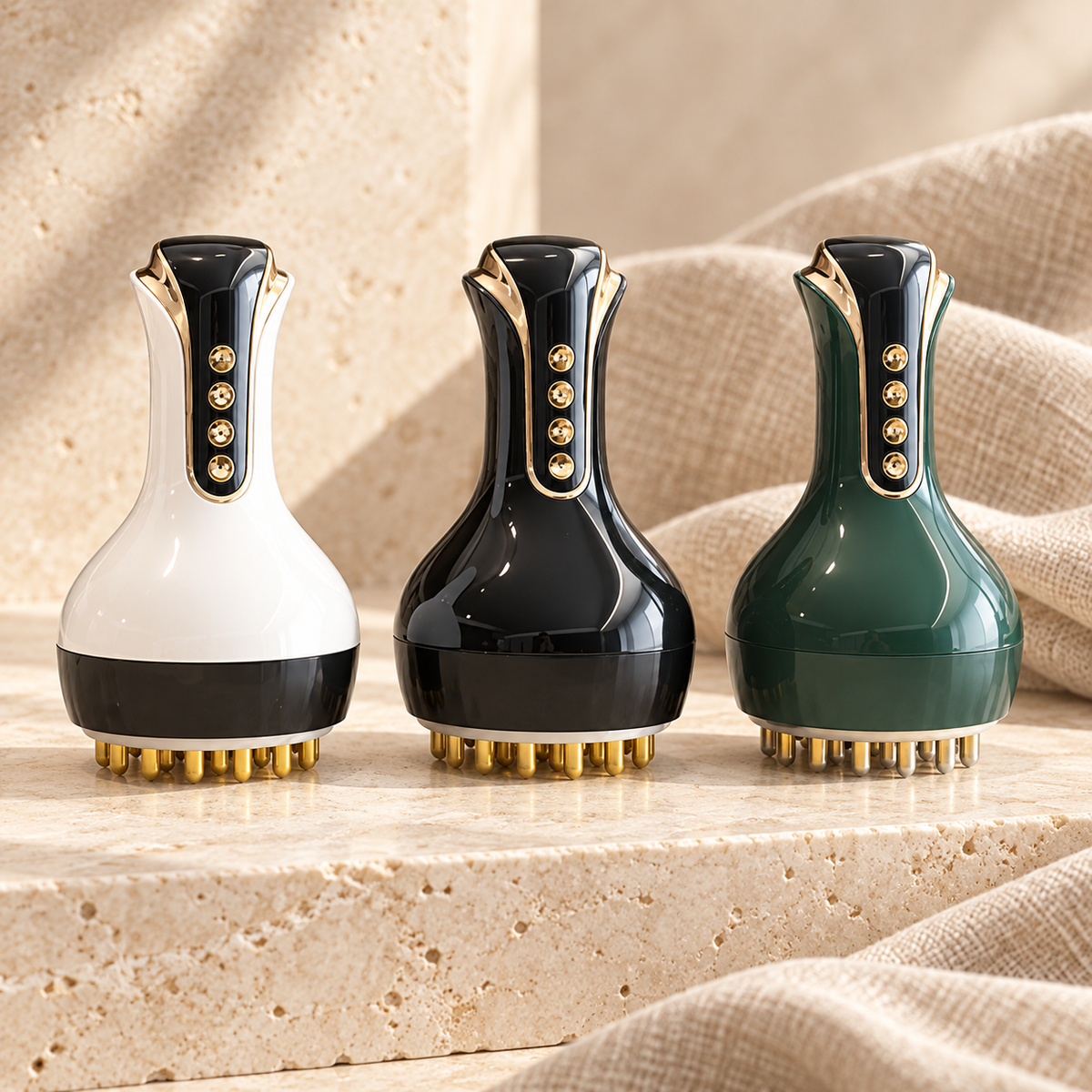 Close-up details of the Warming Body Massage Brush