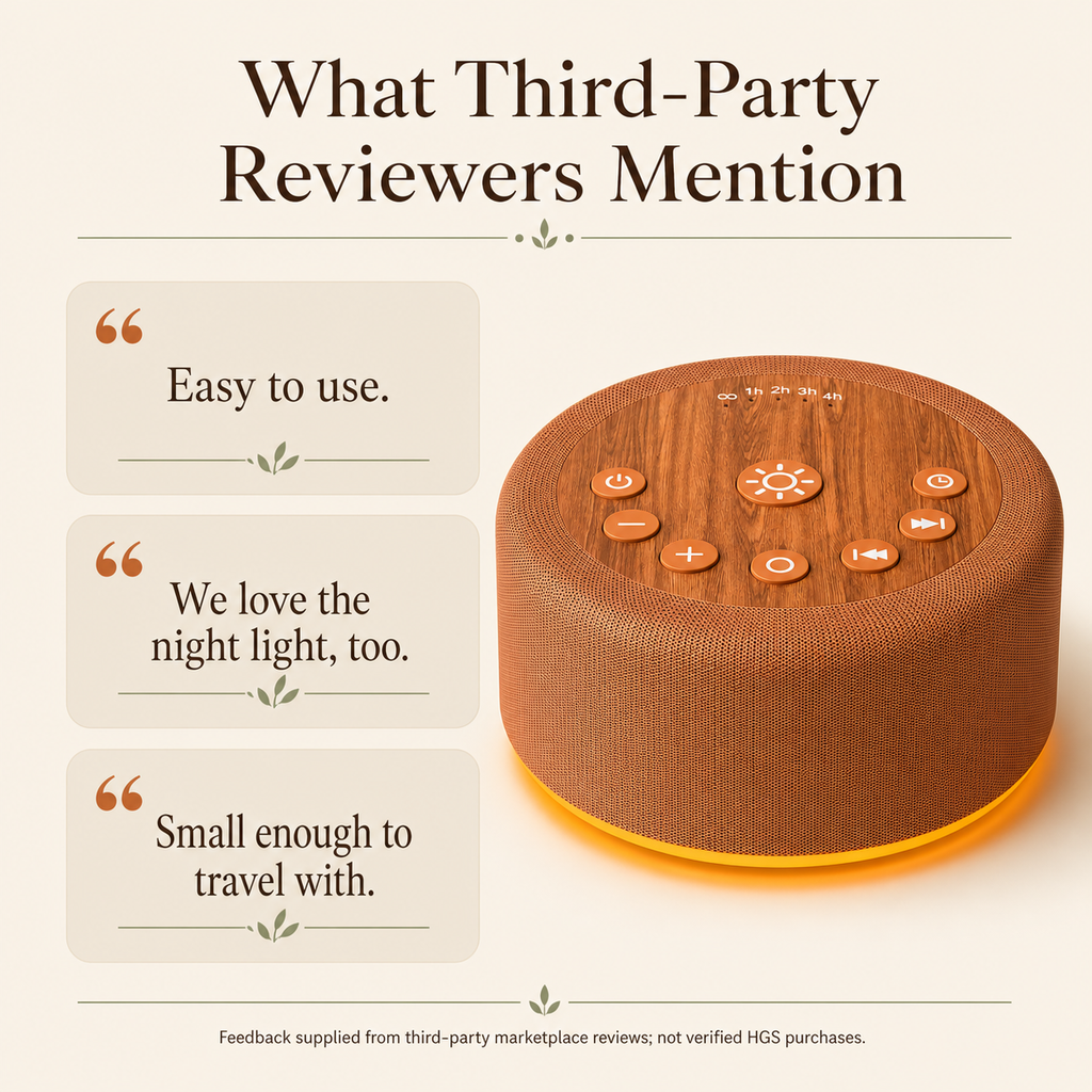 Night Glow Sound Machine third-party review highlights
